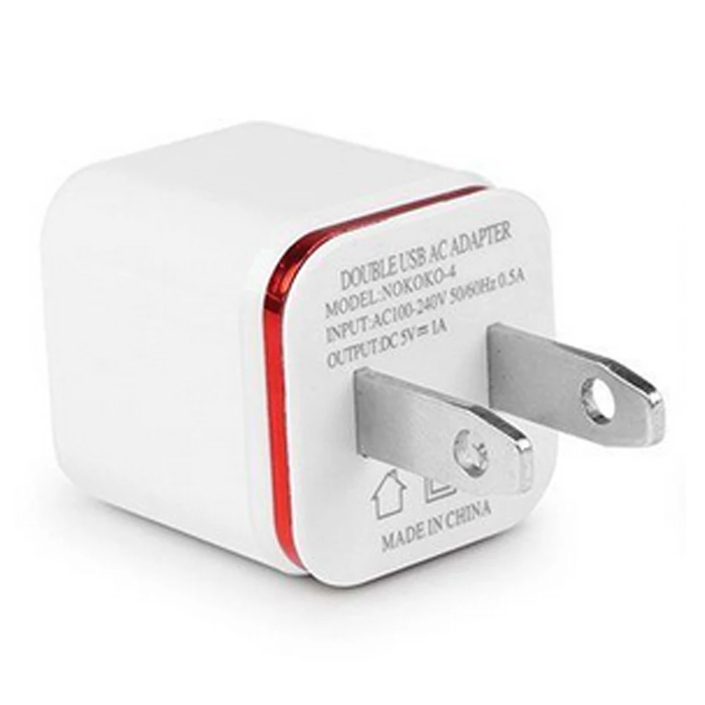 Универсальное настенное зарядное устройство USB 2 адаптер США/ЕС вилка 10 Вт 2.1A