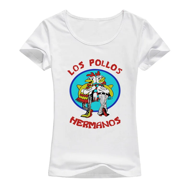 Во все тяжкие POLLOS Hermanos Футболки женские Топы Chicken Brothers 2017 Летние повседневные