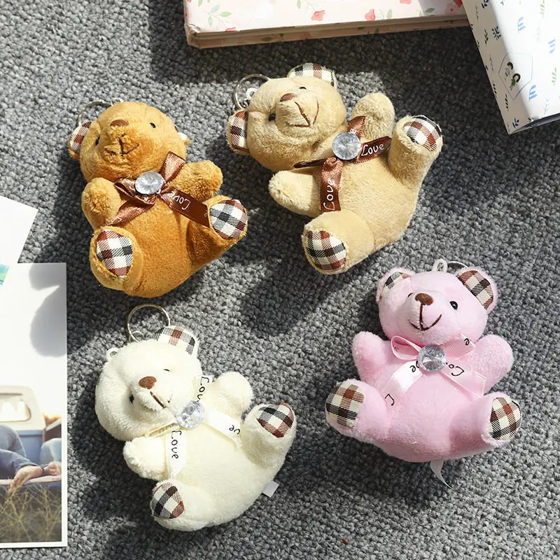 1 шт. милый плюшевый мишка для девочек брелок ключей женщин портмоне|Брелоки| |
