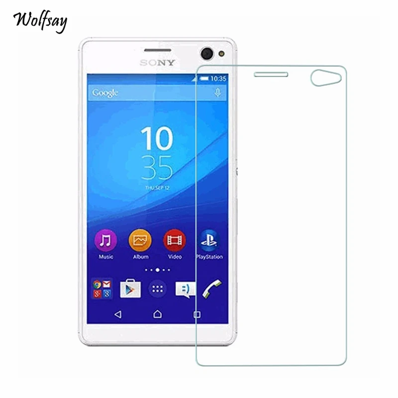 2 шт стекло для Sony Xperia C4 защита экрана закаленное Защитная пленка Wolfsay стекло|tempered