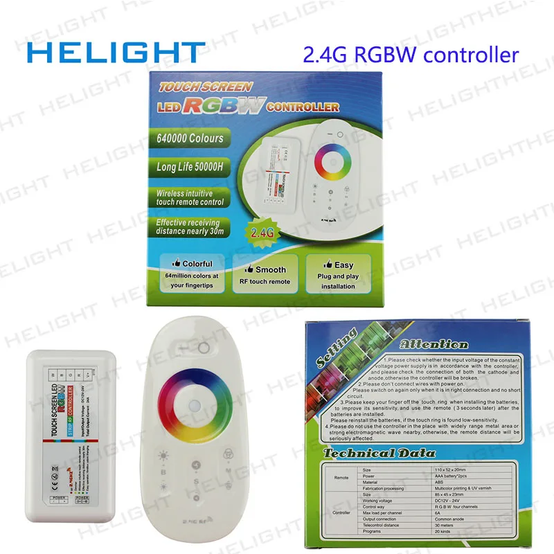 RF 2 4G Сенсорный пульт RGB RGBW контроллер RGB/RGBW для светодиодной ленты Беспроводной