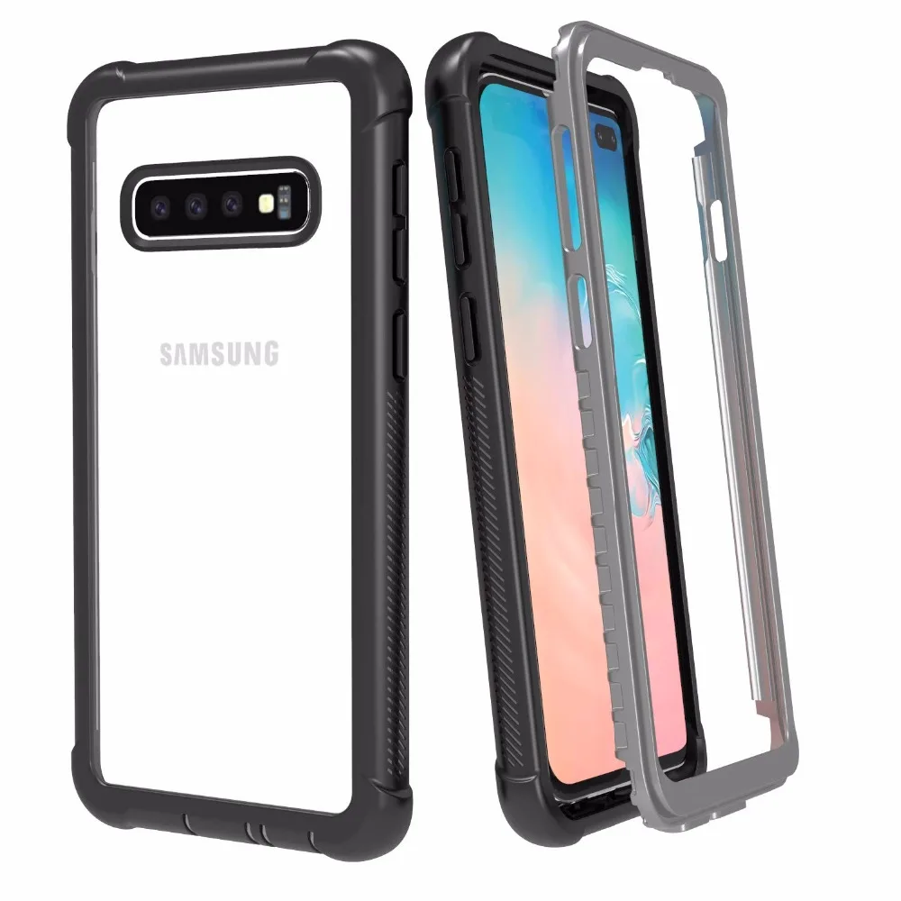 Чехол для Samsung S10 Прочный сверхпрочный бампер армированный чехол без встроенной