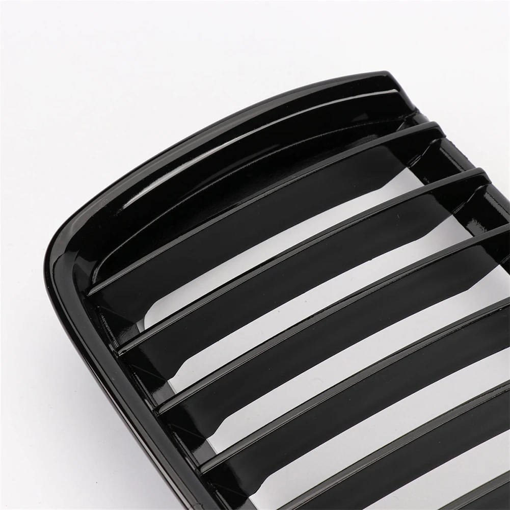 Черный глянец передная решетка для BMW Седан 2005-2008 4D одинарный проволочный чистая