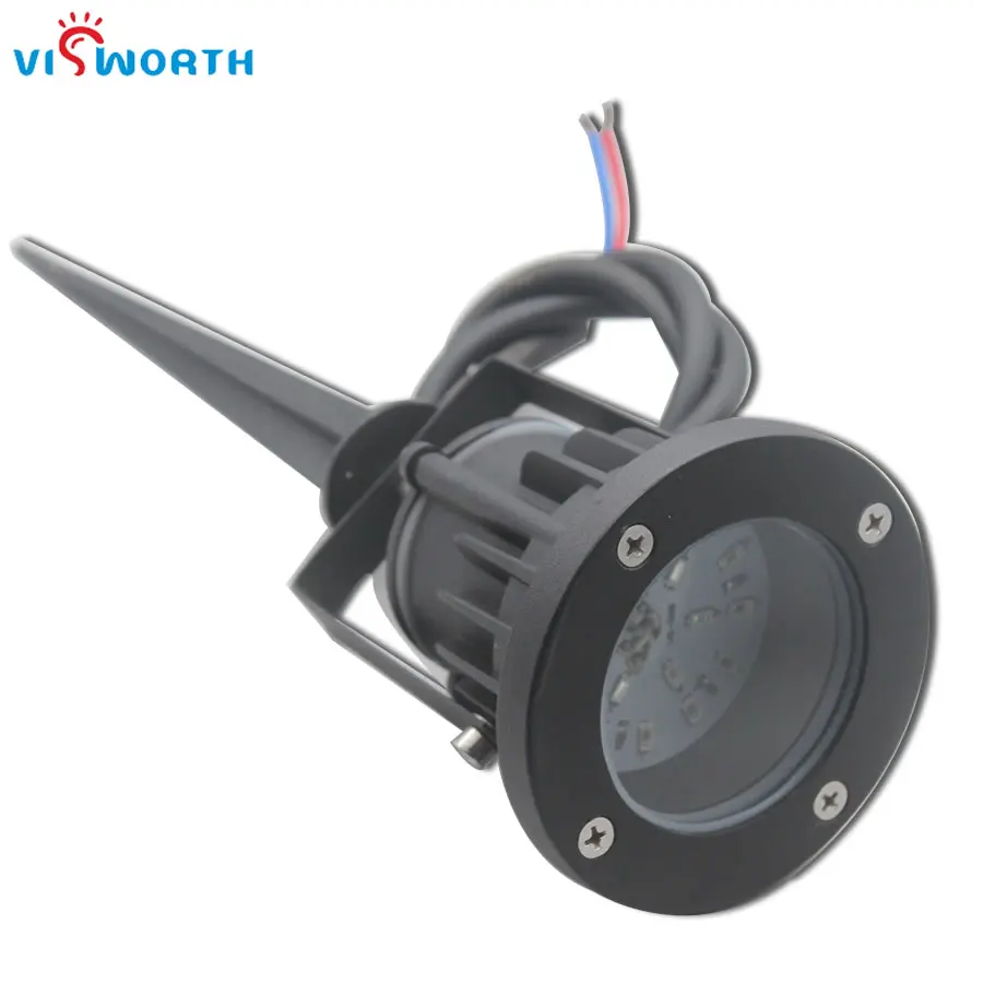 Светодиодный светильник для газонов RGB IP65 Водонепроницаемый SMD5730 5 Вт 7 Вт светодиодный садовый светильник алюминиевый DC 12 В наружное ландшафтное освещение
