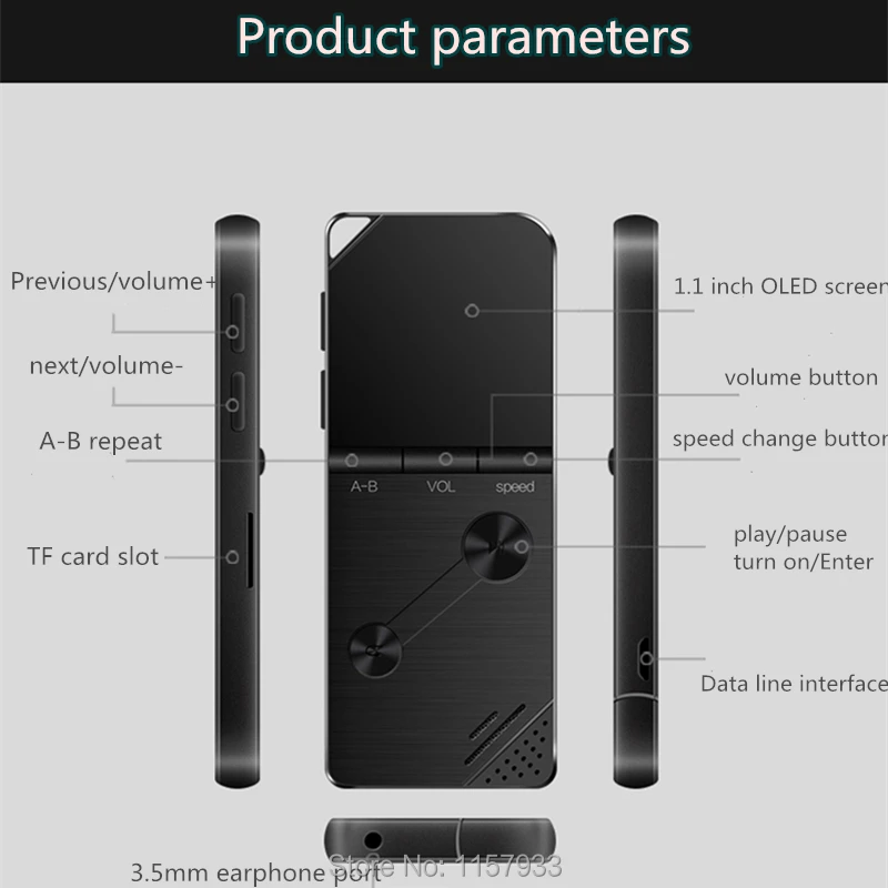 Новый BENJIE 8 ГБ mp3 музыкальный плеер без потерь HiFi MP3 Портативный аудиоплеер