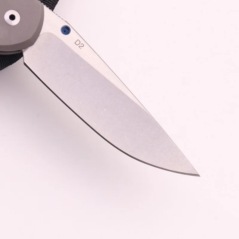 ЛОВОКУ Маленький складной нож для песка с лезвием D2, титановым сплавом ручки, карман для MT на открытом воздухе, кемпинг, охота, тактические ножи выживания.