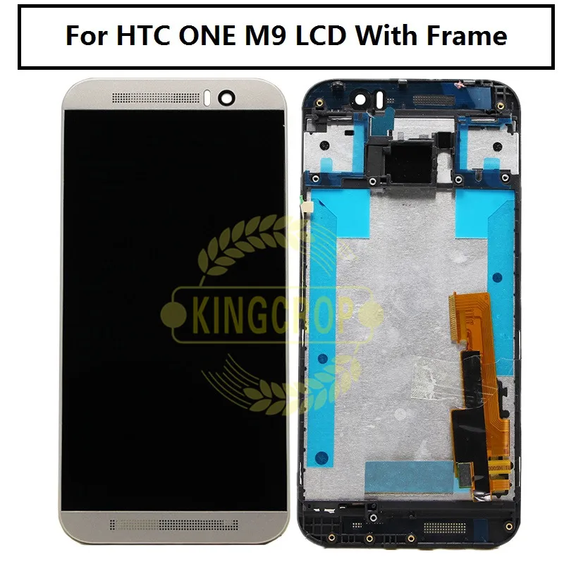 100% протестированный сенсорный ЖК-экран 5 0 дюйма для HTC ONE M9 с рамкой дисплей