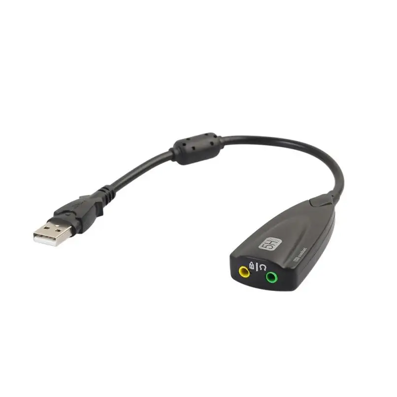 Высокое качество новая Внешняя USB звуковая карта 5hv2 адаптер для 3D виртуального