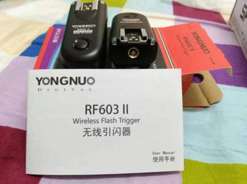 YONGNUO 2 шт. RF-603 II Вспышка триггера трансивер набор, спуск затвора для Canon Nikon Pentax DSLR камеры RF-603 II C1 C3 N1 N3