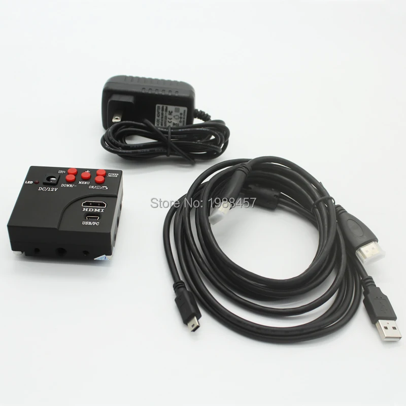 Микроскоп промышленный 16 МП 1080P FULL HD HDMI с C образным креплением и поддержкой карт