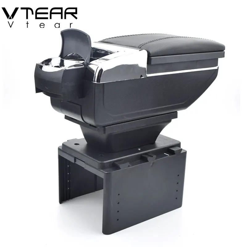 Подлокотник Vtear для Renault logan 2/Megane/нержавеющий центральный подлокотник контейнер