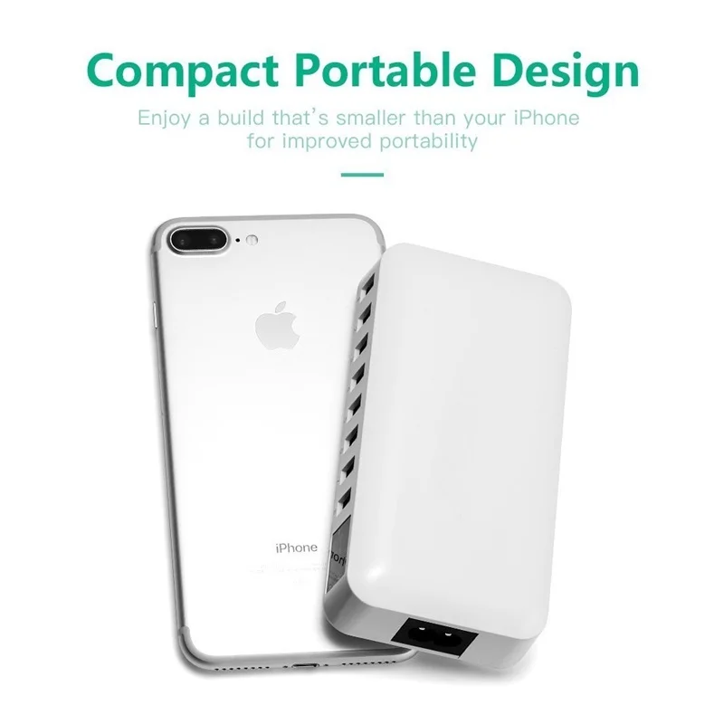 

Tongdaytech Multi 8 Port USB Fast Charger Desk Mobile Phone Carregador LCD Display Charging Dock Charger For Smartphone Iphone