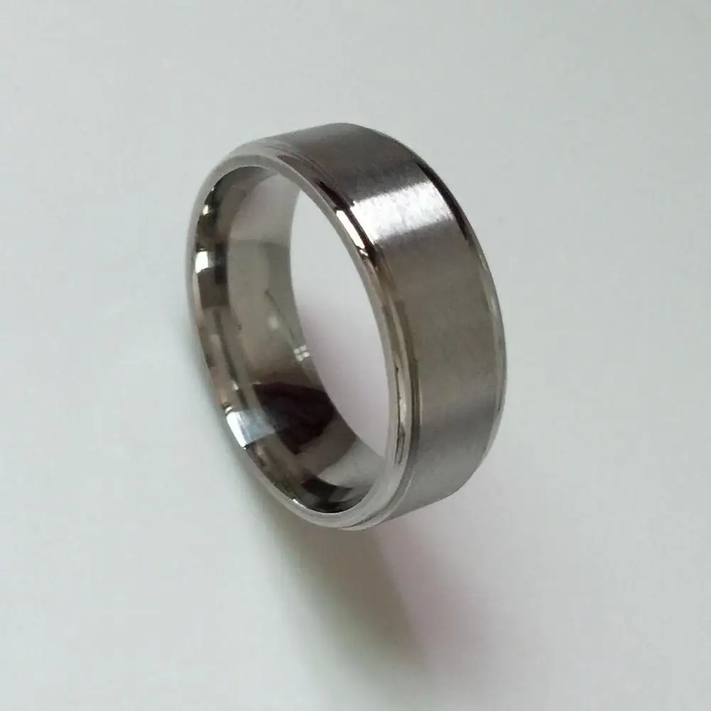 Высококачественные титановые кольца для мужчин 8 мм крутое мужское кольцо