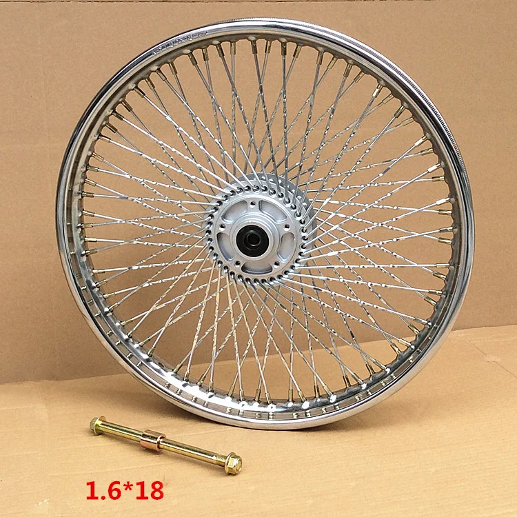 CG125 передние 72 спицы 1,6x18 барабанные дисковые тормозные диски колесные диски для мотоциклов с тормозной ступицей