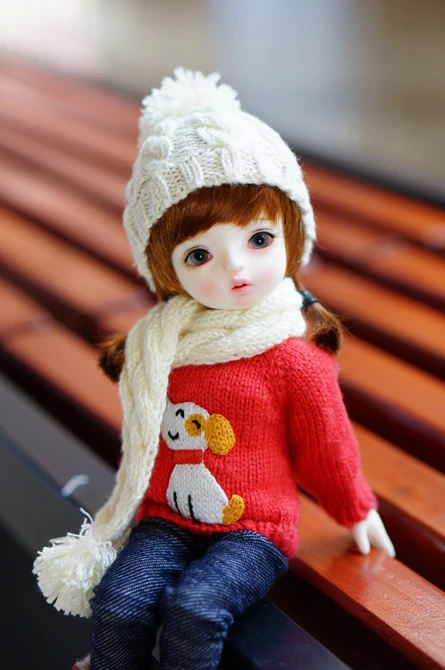 Аксессуары для кукол 1/8 1/6 bjd ручной работы плетеные шарфы лучший подарок детей 1