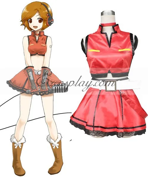 Наряд японского аниме Vocaloid Sakine Meiko красное платье карнавальный костюм E001|cosplay