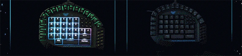 Новая Механическая клавиатура с RGB подсветкой, Одноручный макро-синий переключатель, игра PUBG Gamer, мини-игровая компьютерная клавиатура с разделением одной руки