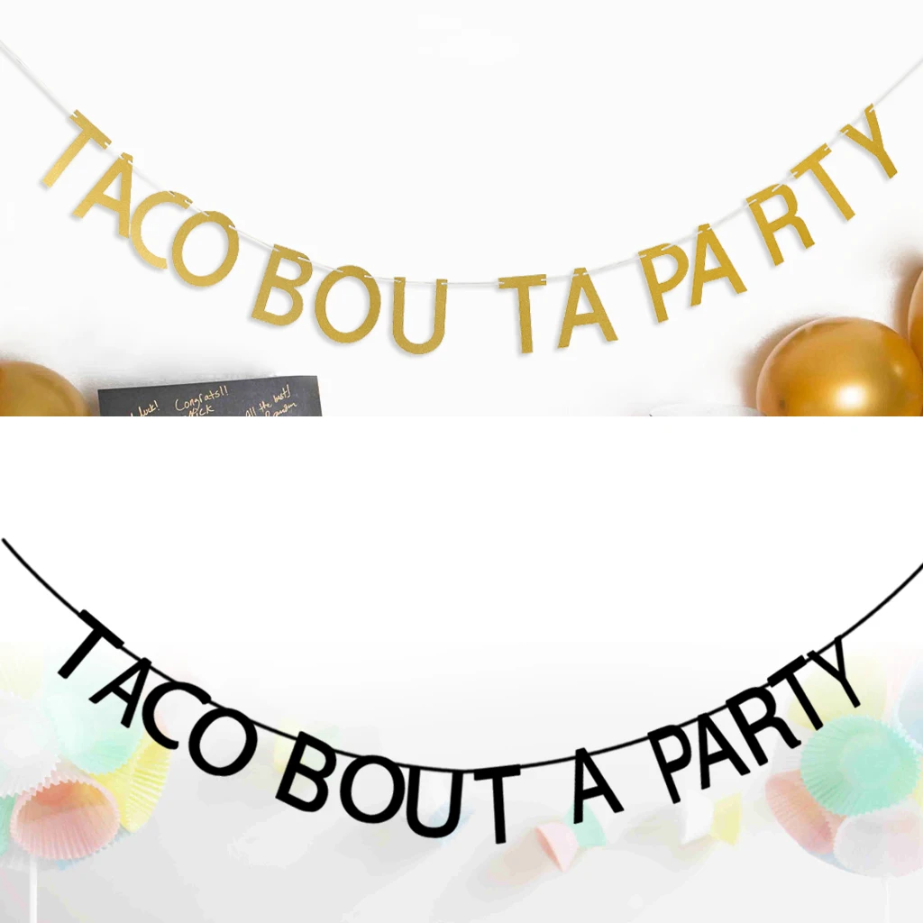 Праздничный баннер Taco из Мексики украшения для вечерние флажки гирлянда