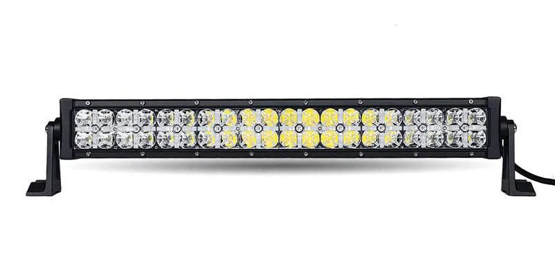 SOLICHT 22'' 32'' 42'' 52'' 120W 180W 240W 300W 7D LED LIGHT BAR SPOT FLOOD + White DRL 12V 24V Offroad Driving ATV