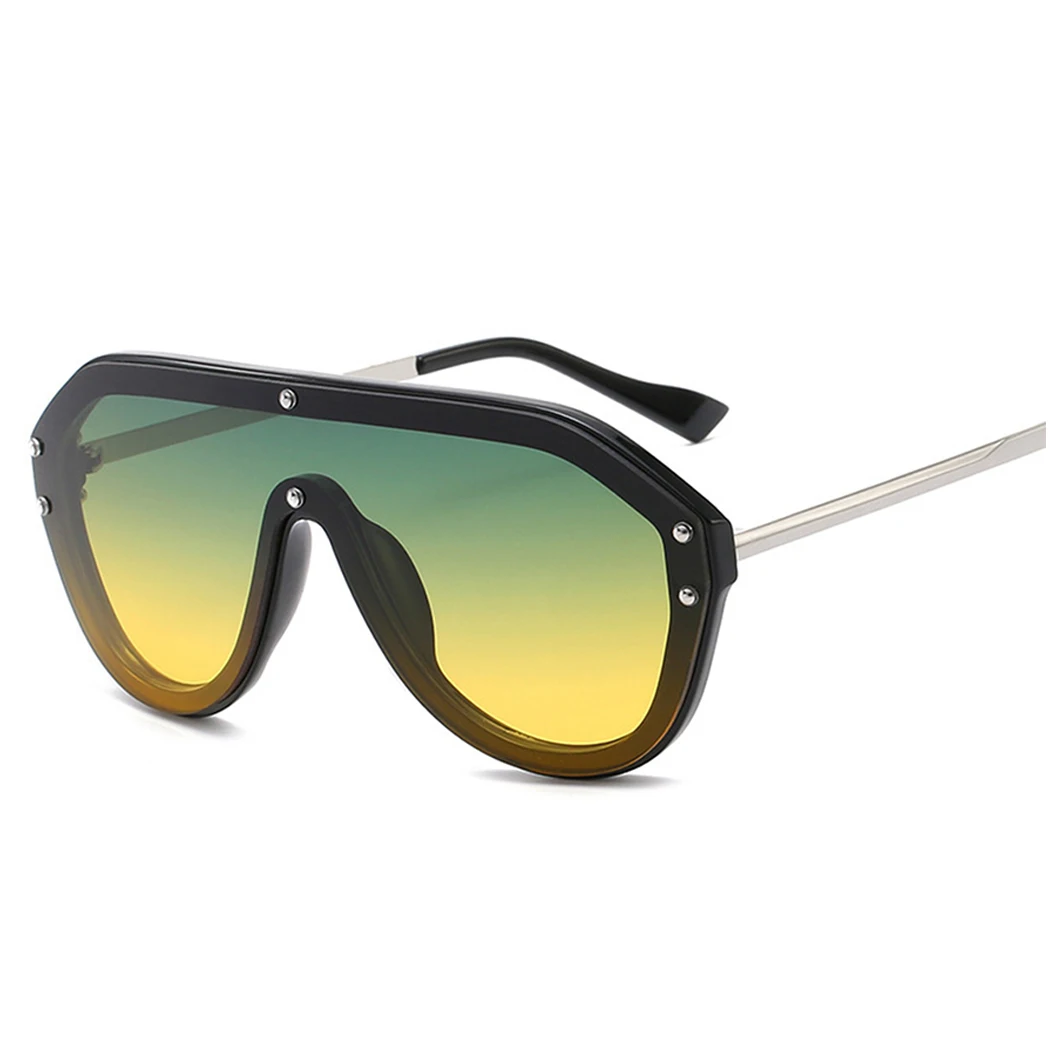 Унисекс большие линзы солнцезащитные очки 2019 для женщин и мужчин брендовые