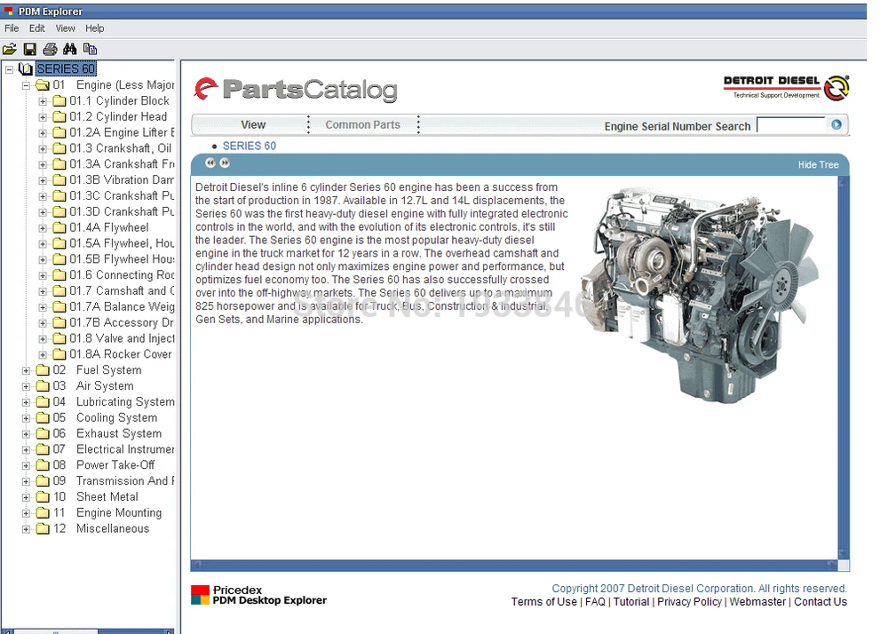 Detroit Diesel Запчасти каталог для серии 8.2L 50 55 60 2000 4000|parts catalog|detroit dieseldetroit diesel parts |