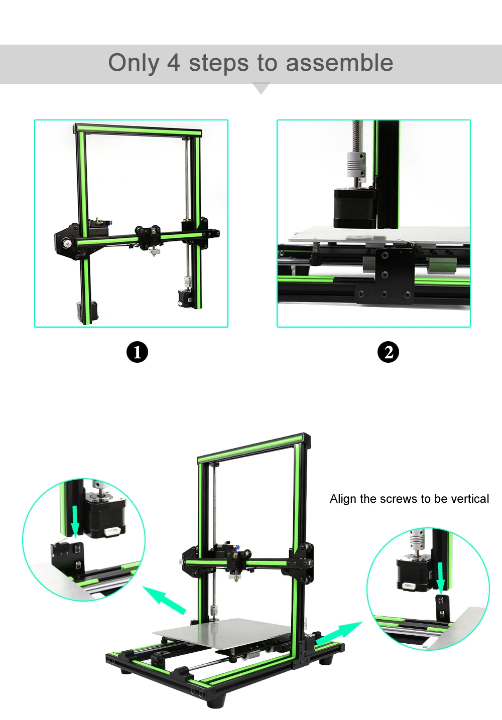 Anet E16 E10 E12 FDM 3d принтер Комплект Высокая точность 3d drucker Reprap Prusa I3 настольный 3d принтер DIY с PLA нитью принтера