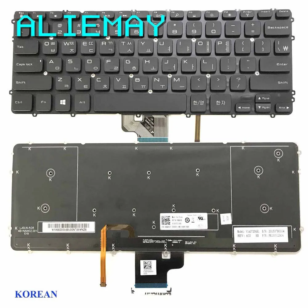 Белый Новинка Клавиатура для ноутбука Dell Precision M3800 XPS 15 9530 15-9530 Бельгийская/бразильская/США/Иврит/Арабский/Корейский/итальянская Раскладка - Цвет: Белый