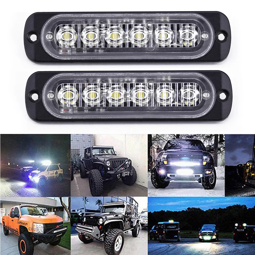 Автомобильный Грузовик светильник 6 светодиодный DRL противотуманный Дневной для