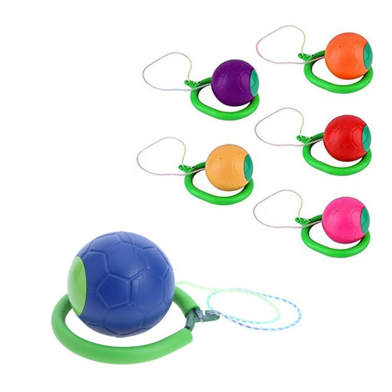 Разноцветные качающиеся мячи с одной ножкой для детей в возрасте от 4 до 16 лет