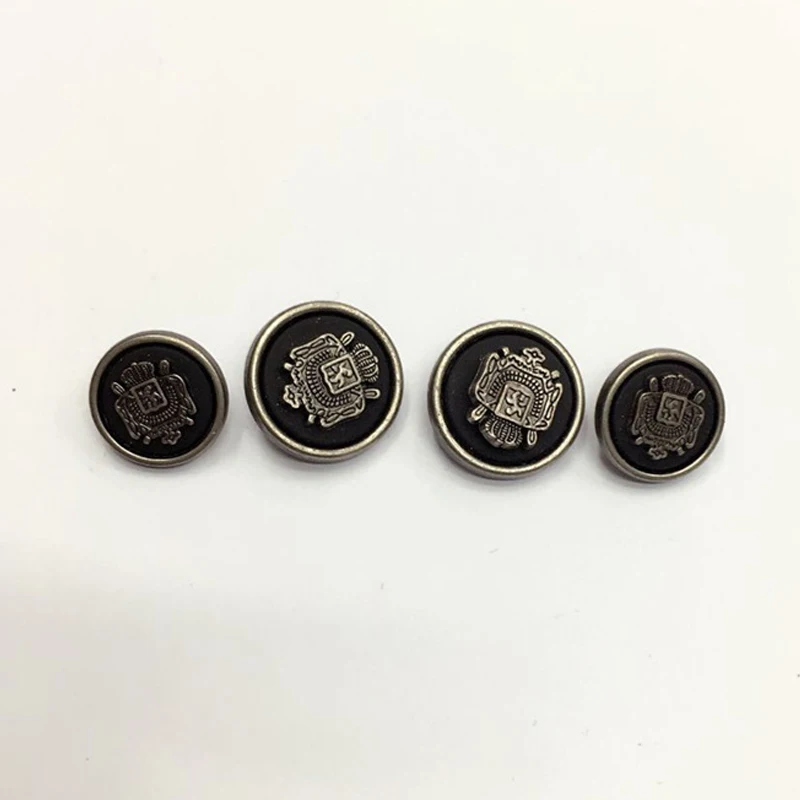 

50pcs high grade classic ladies' grament round shank metal buttons for clothes sewing buttons for Jacket clothing 15-18mm