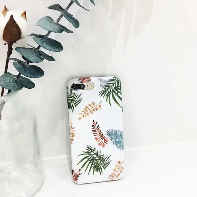 Для iPhone 6 S чехол новый милый мультфильм листья мягкой silicagel TPU для плюс 6splus задняя