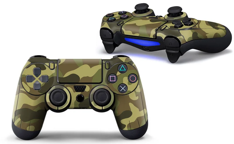 Камуфляж виниловая кожа Наклейка Обложка для sony PS4 контроллер кожи для Playstation 4 наклейка на джойстик ДЖОЙСТИК Джойстик контроллер - Цвет: 1