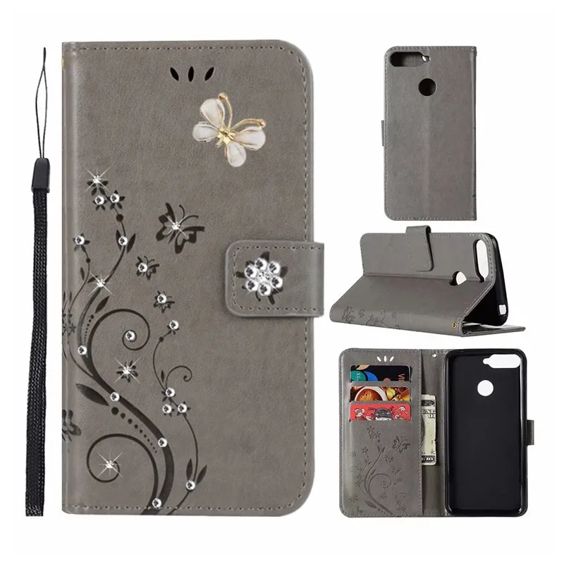 Diy Алмазный кожаный флип чехол для huawei смартфона Honor 8X10 Lite 7c 7a Pro Y9 Y7 Y5 Y6 Prime Pro P smart P20 P9 P8 lite