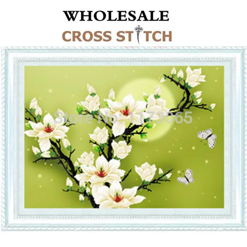 Рукоделие СДЕЛАЙ САМ вышивки крестом Наборы Для комплект вышивания магнолии