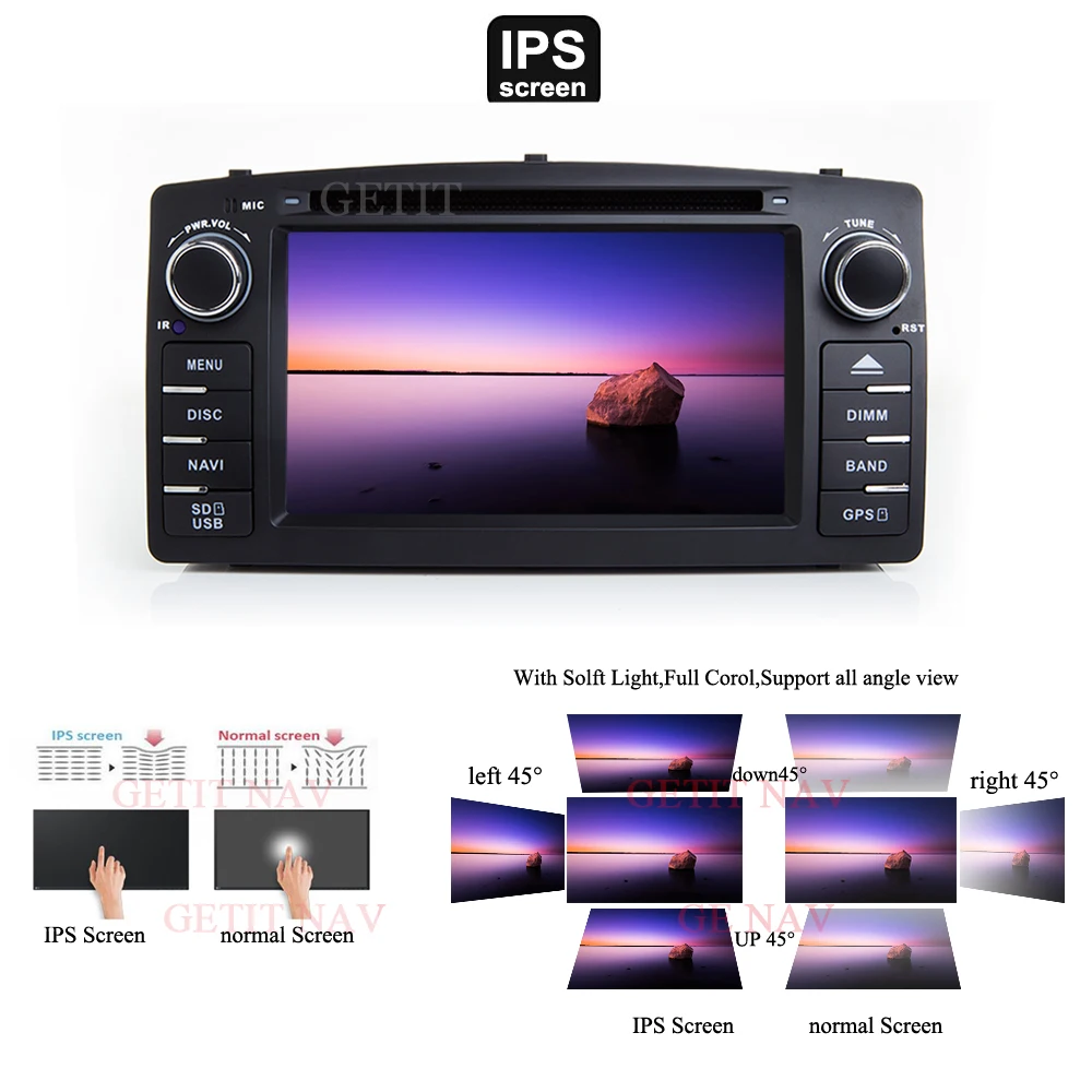 DSP чип ips экран Android 10 автомобильный DVD мультимедийный плеер для Toyota Corolla E120 BYD F3 с wifi BT стерео радио gps