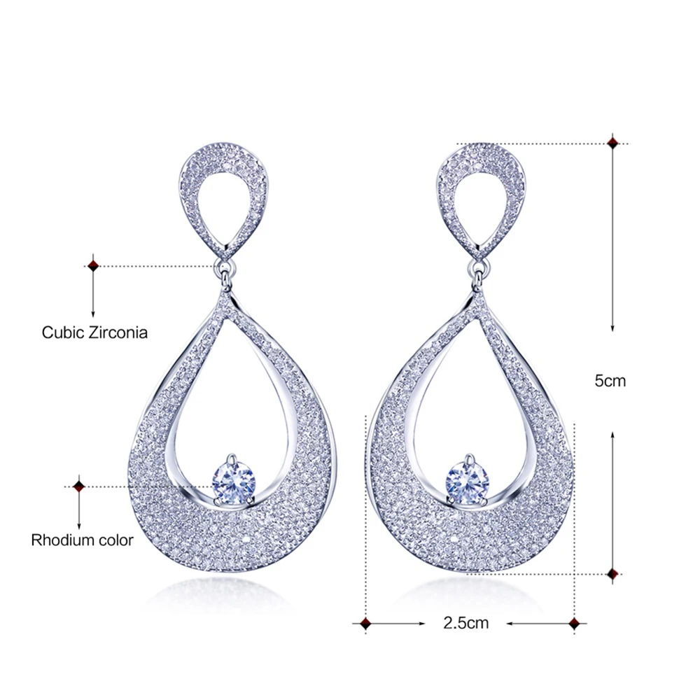2021 Новые элегантные женские ювелирные изделия с микрозакрепкой блестящие