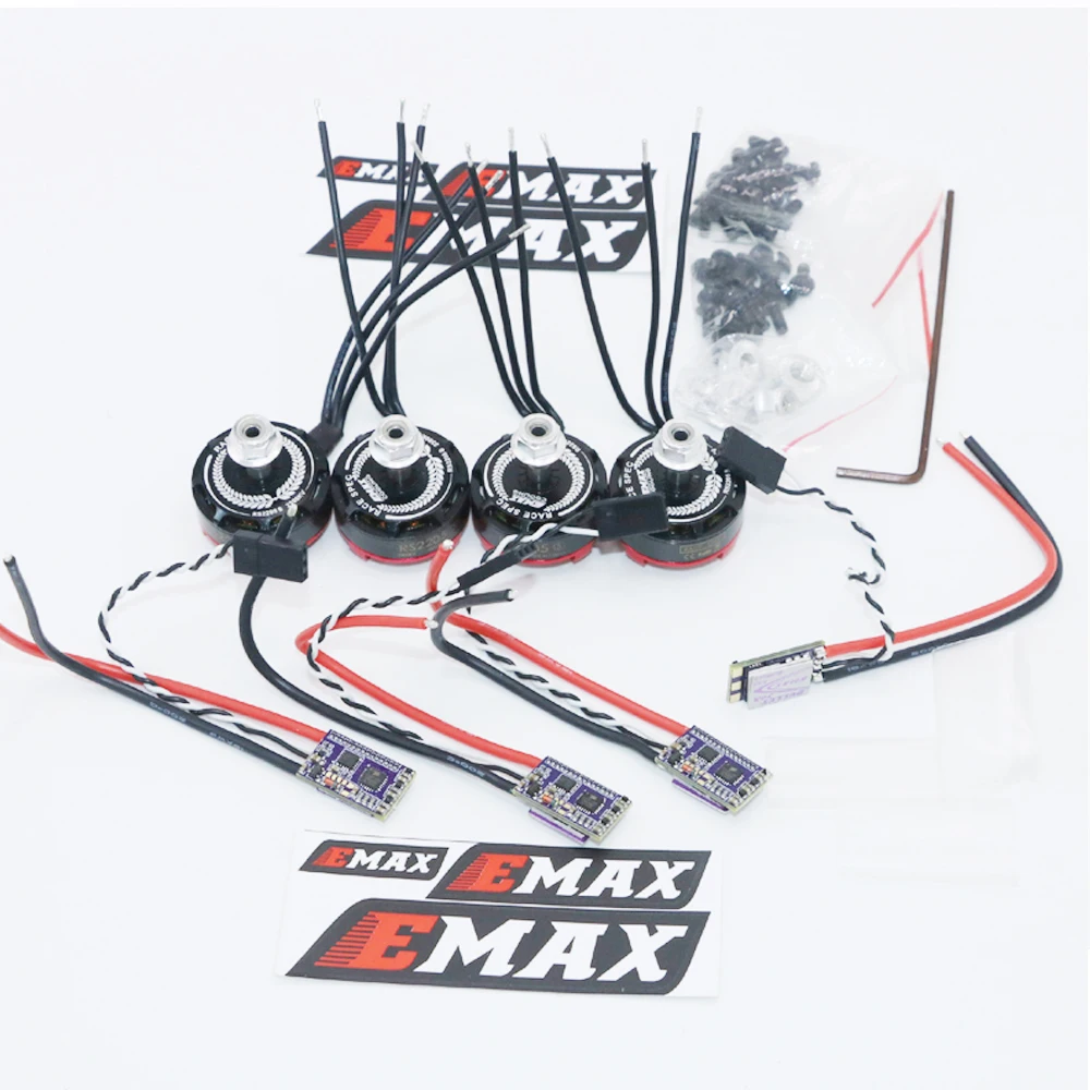 4 компл./лот EMAX RS2205S 2600KV 2300KV RaceSpec бесщеточный двигатель + Bullet 30A blheli _ s D SHOT Power Combo для