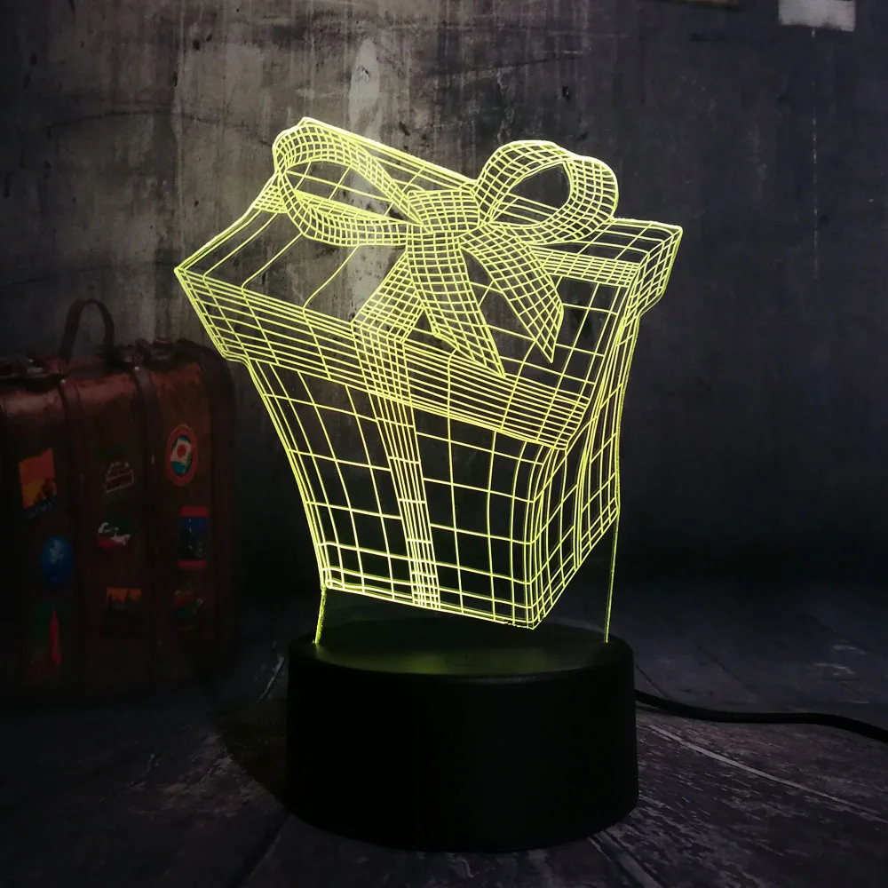 Новый светодиодный световой короб RGB 3D ночные светильники USB пульт