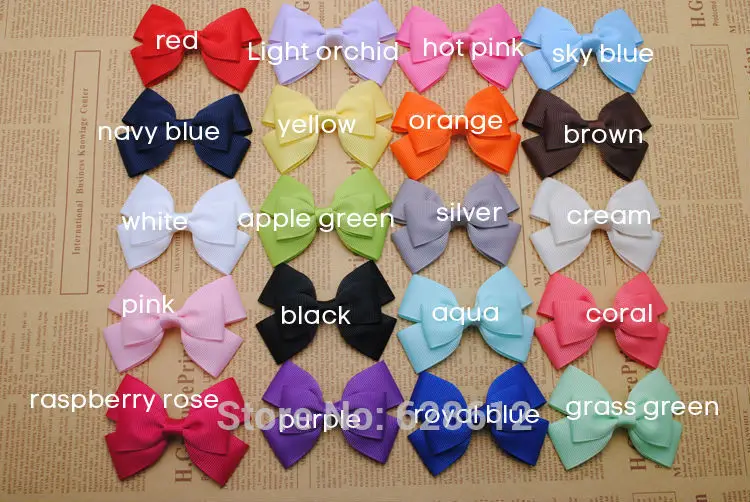 2 шт. высокое качество 3 дюйма милая сплошная корсажная лента бантики для волос