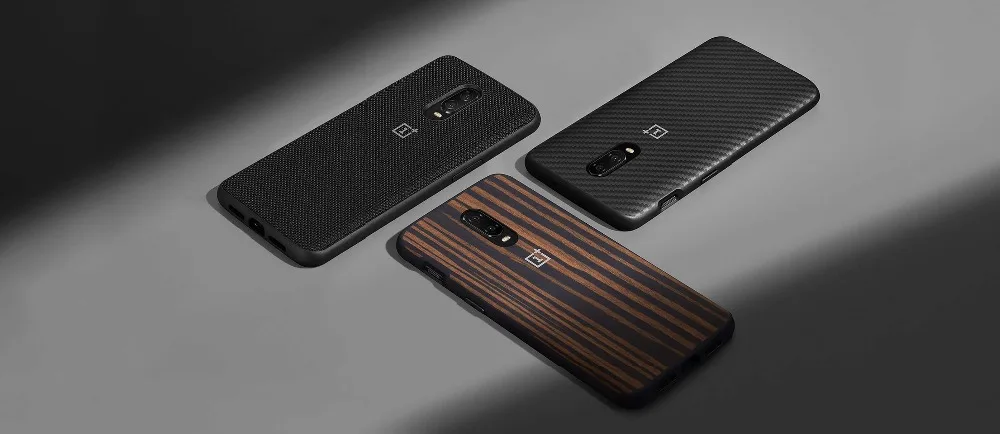 Чехол бампер для OnePlus 6T оригинальный Официальный чехол из черного дерева и