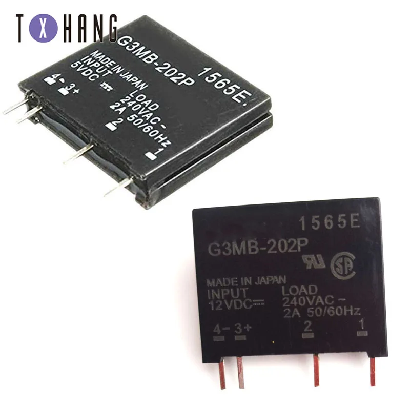 Релейный модуль Φ G3MB 202P PCB SSR In 5V 12V 24V DC Out 240V AC 2A Твердотельный релейный