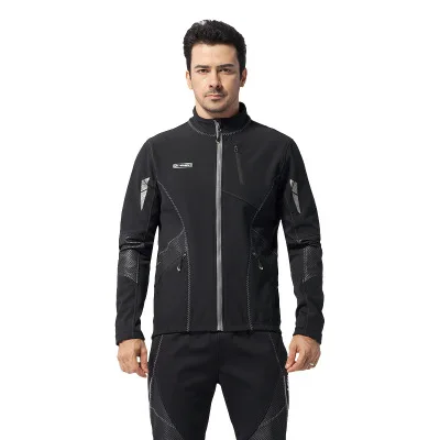 Зимняя одежда для велоспорта черный штормовый щит скоростной костюм комплект