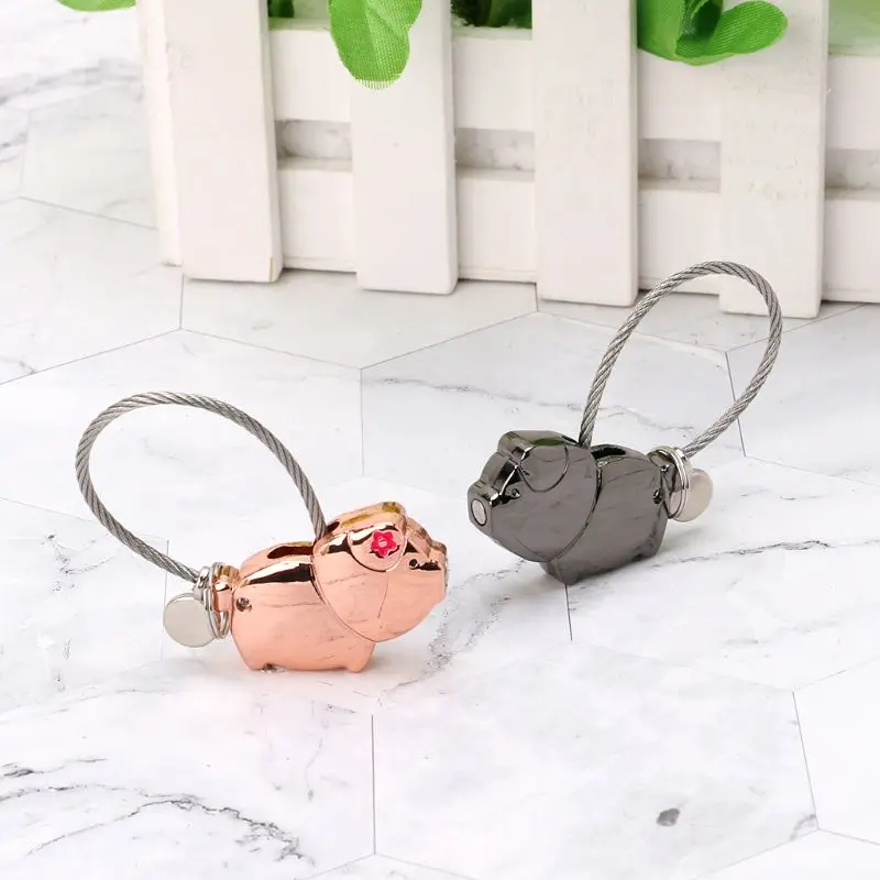 Мини Новинка Lucky Pig парный замок безопасности без ключей без паролей милый любовник брелок с поросенком кулон украшение подарки