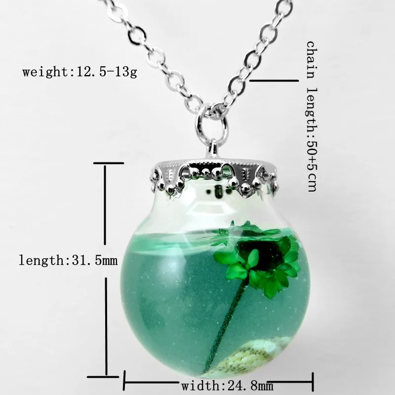 Женское Ожерелье с серебряным покрытием чокер в форме сушеного цветка длинное