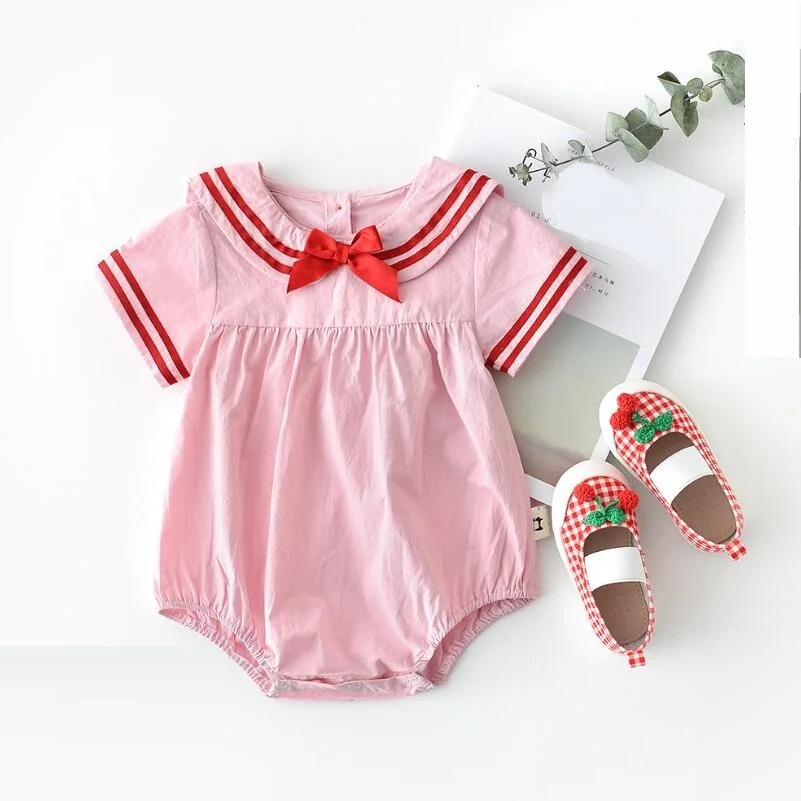 Летняя школьная одежда для малышей альпинизма девочек боди Детский комбинезон