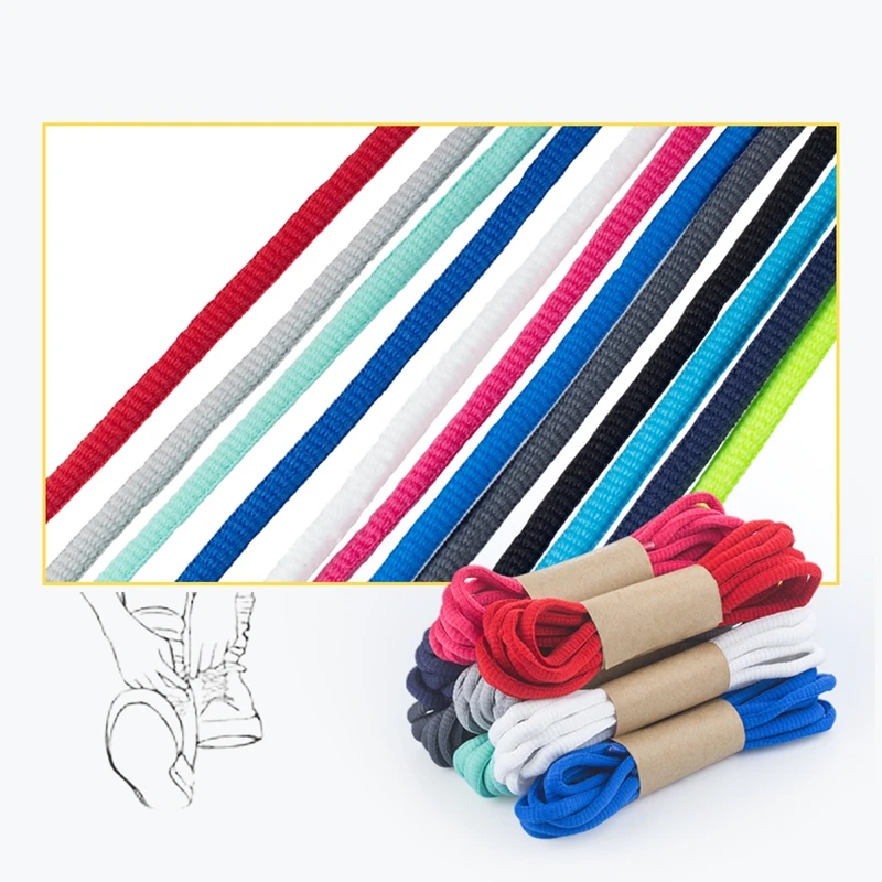 1Pair/ Classic Round Shoelaces High Quality Leisure Sport Shoe laces  Outdoor Men And Women Shoelace Fashion Multi Color