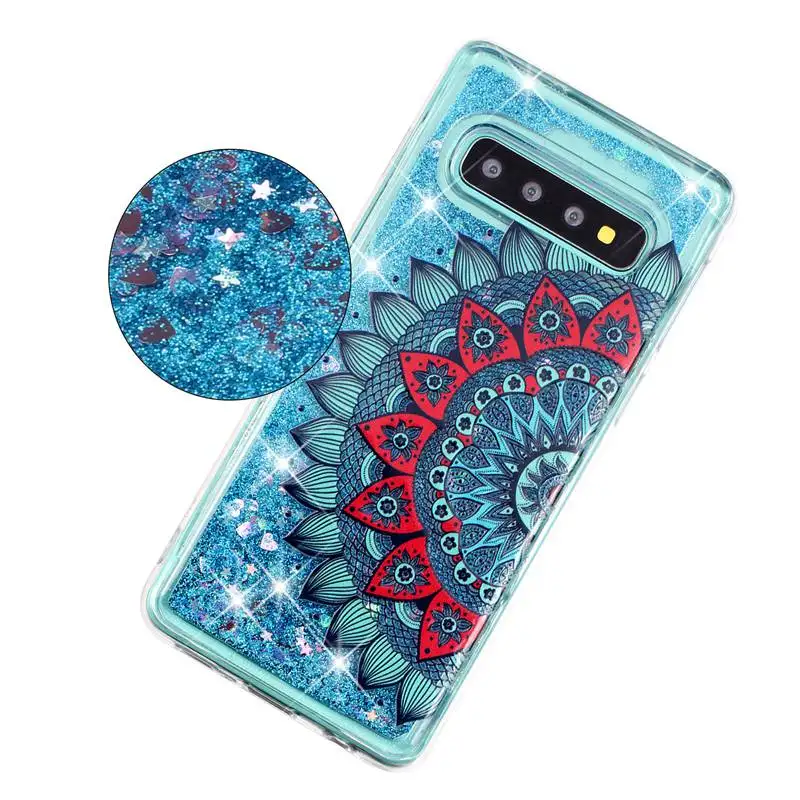 Чехол для телефона samsung Galaxy S10 защитной оболочки блеск Shine зыбучие пески течет