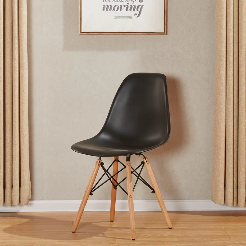 1 шт. креативный современный дизайн обеденный стул со спинкой с деревянными