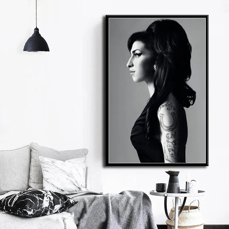 P475 Amy Winehouse музыкальный певец звезда поп арт живопись Шелковый Холст плакат