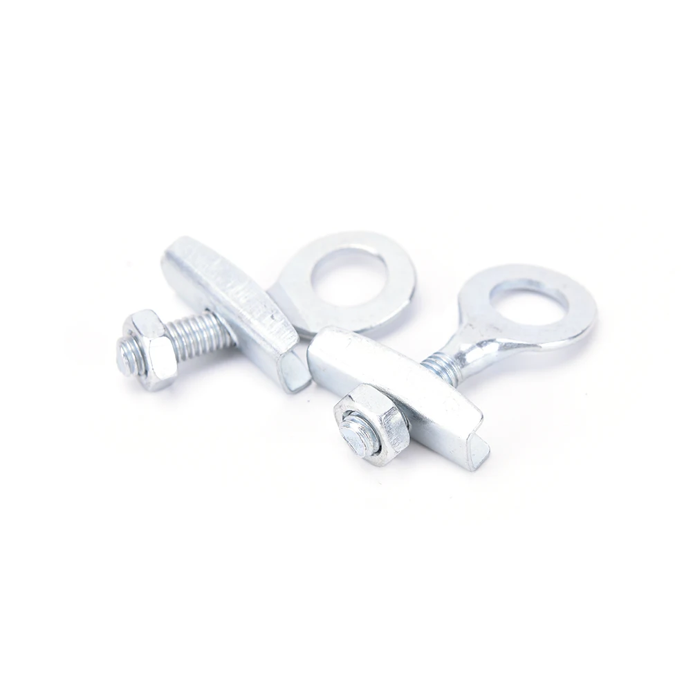 4 Pcs/lot Steel Bike Chain Tensioner Adjuster for BMX Fixed Gear Single Speed Track Bicycle Silver Color | Велосипедная цепь